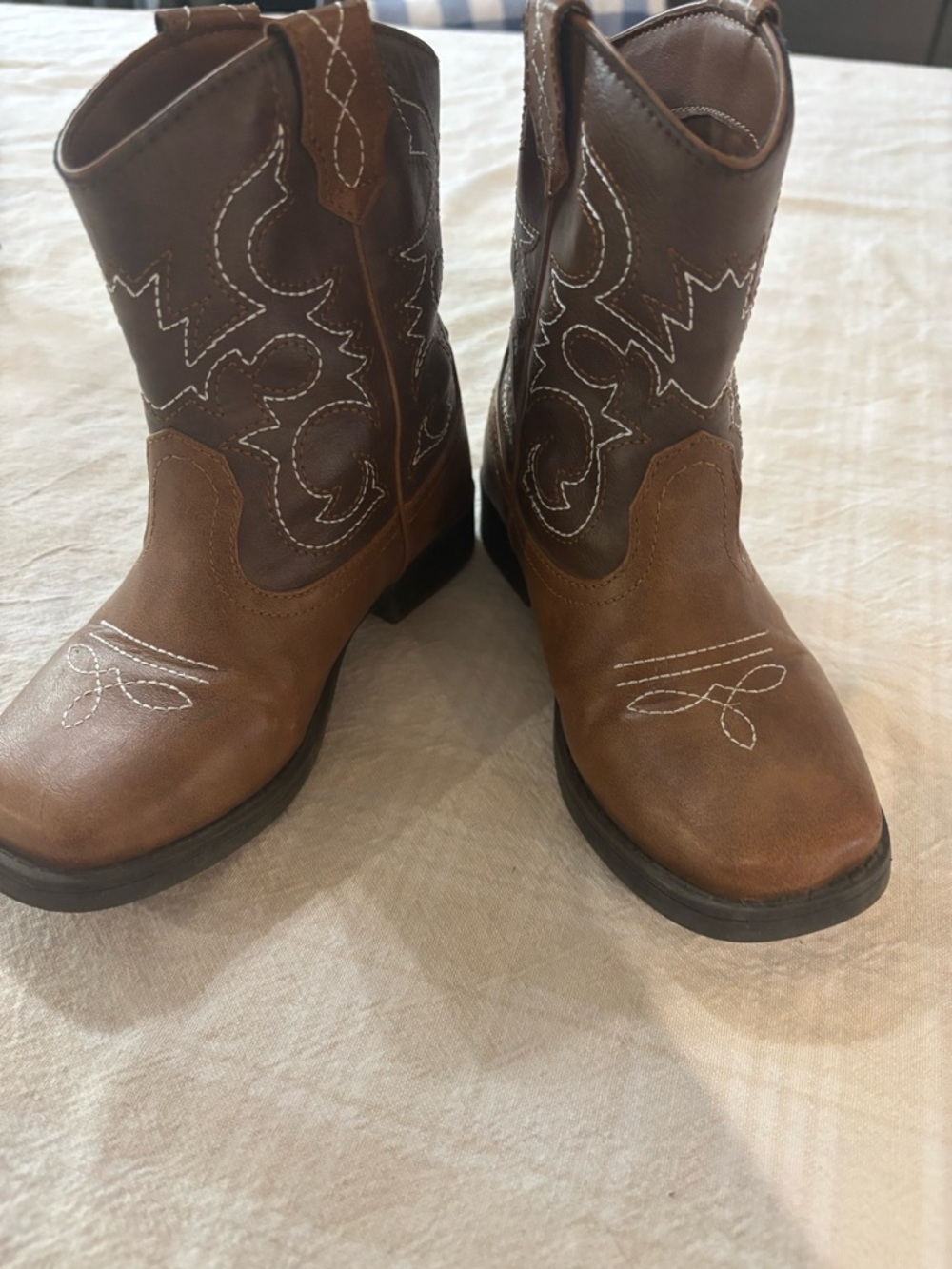 Kids Classic Brown Western Cowboy Boots